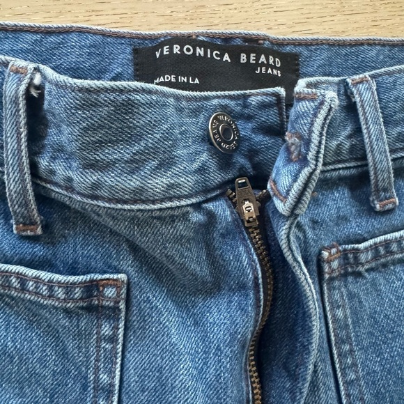 Veronica Beard Taylor Relaxed Wide Leg Jeans high rise - Picture 8 of 13